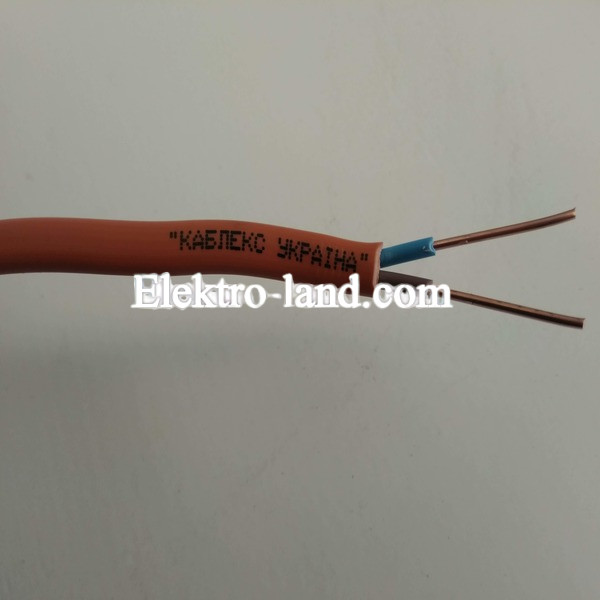 Кабель медный ввг нг д 2×1.5 Каблекс Одесса оранжевый